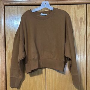 Women’s medium Double Zero brand Brown Cropped Sweatshirt